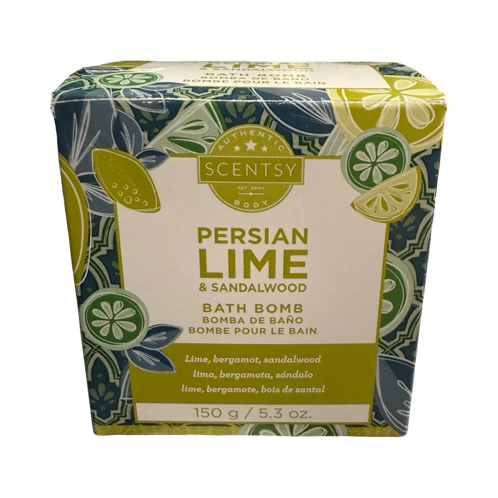 Scentsy Persian Lime & Sandalwood Bath Bomb – 5.3 oz. New